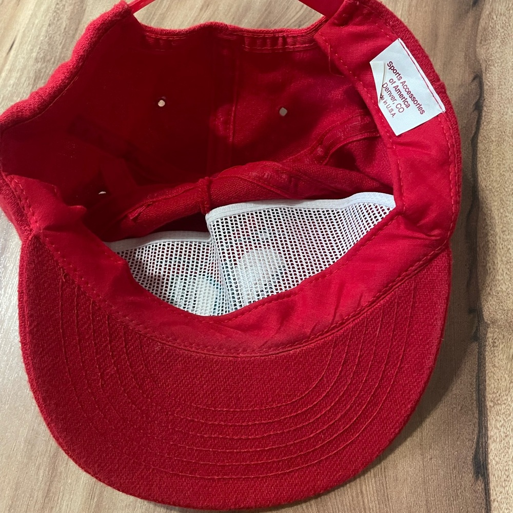 VTG Red Ski Timberline Cap OS - Picture 3 of 7
